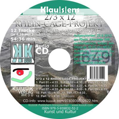 273 x 12 Rhein-Cage-Projekt, Audio-CD