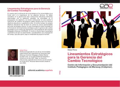 Lineamientos Estratégicos para la Gerencia del Cambio Tecnológico