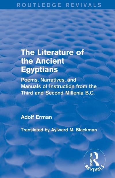 The Literature of the Ancient Egyptians