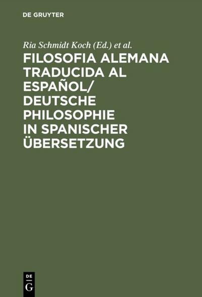 Filosofia alemana traducida al español