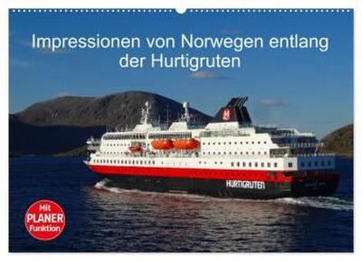 Impressionen von Norwegen entlang der Hurtigruten (Wandkalender 2026 DIN A2 quer), CALVENDO Monatskalender