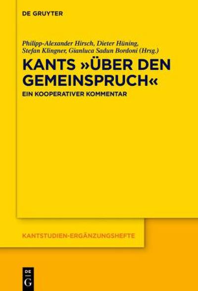 Kants "Über den Gemeinspruch"