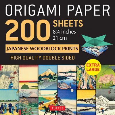 Origami Paper 200 Sheets Japanese Woodblock Prints 8 1/4