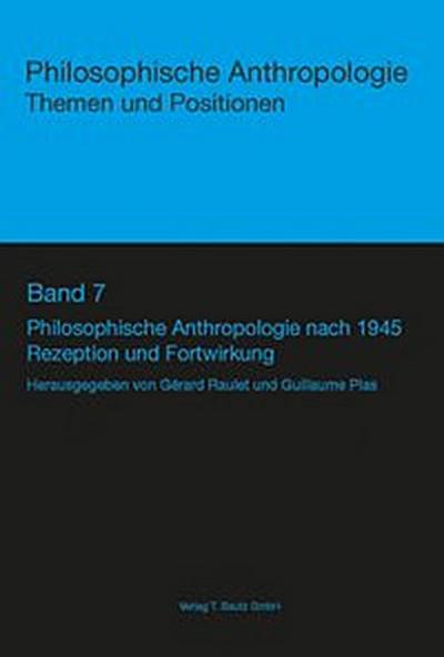 Philosophische Anthropologie nach 1945