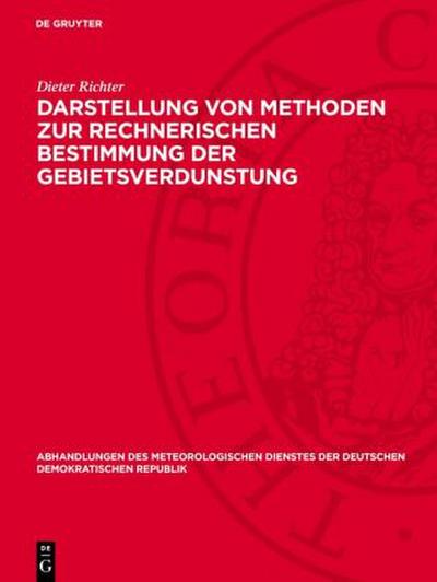 Darstellung von Methoden zur rechnerischen Bestimmung der Gebietsverdunstung