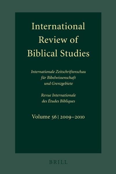International Review of Biblical Studies, Volume 56 (2009-2010)