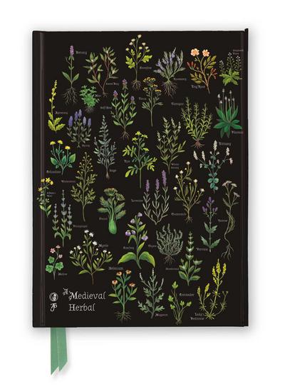 Premium Notizbuch DIN A5: Anna Stead, Mittelalterliche Kräuter: Unser hochwertiges, liniertes Blankbook mit festem, künstlerisch geprägtem Einband und ... Notizbuch DIN A 5 mit Magnetverschluss)