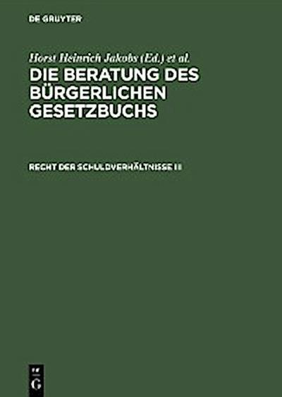Recht der Schuldverhältnisse III