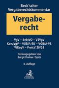 Beck’scher Vergaberechtskommentar  Band 2: VgV, SektVO, KonzVgV, VOB/A-EU, VSVgV, VOB/A-VS, SaubFahrzeugBeschG, WRegV, VergStatVO, PreisV