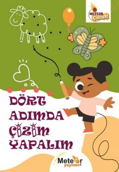 Dört Adimda Cizim Yapalim Boyama Kitabi
