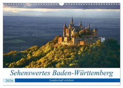 Sehenswertes Baden-Württemberg (Wandkalender 2026 DIN A3 quer), CALVENDO Monatskalender