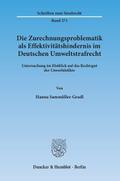 Die Zurechnungsproblematik als Effektivitätshindernis im Deutschen Umweltstrafrecht.