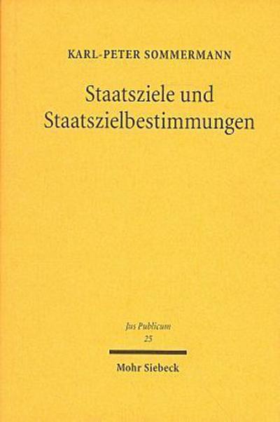 Staatsziele und Staatszielbestimmungen