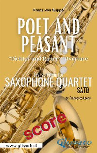 Poet and Peasant - Saxophone Quartet (score)