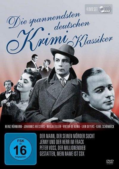 Die spannendsten deutschen Krimi-Klassiker, 4 DVDs