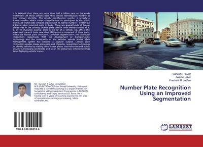 Number Plate Recognition Using an Improved Segmentation