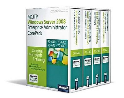 MCITP Windows Server 2008 Enterprise Administrator CorePack, 4 Bde. m. CD-ROM