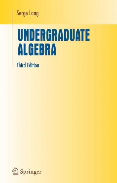 Undergraduate Algebra