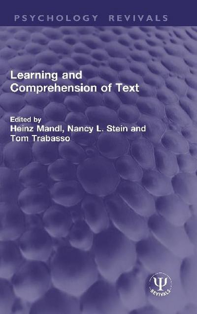 Learning and Comprehension of Text