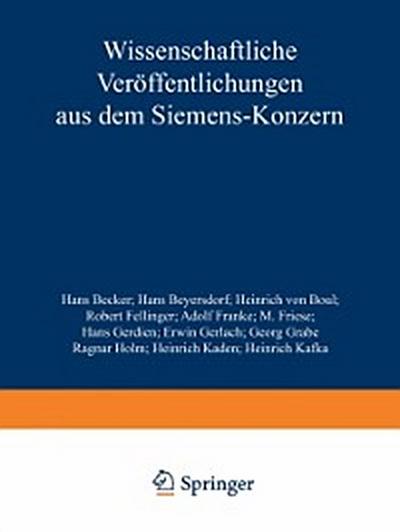 Wissenschaftliche Veröffentlichungen aus dem Siemens-Konzern