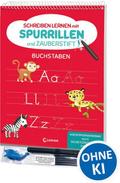 Schreiben lernen mit Spurrillen und Zauberstift - Buchstaben