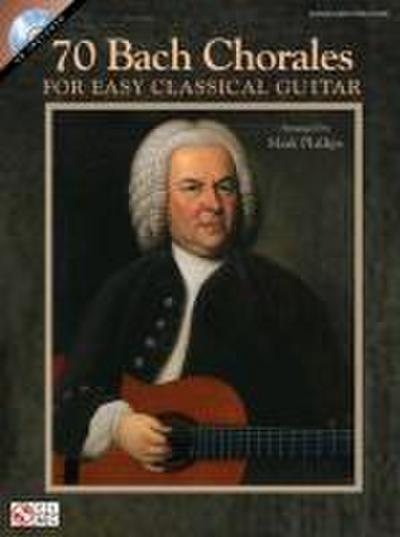70 Bach Chorales for Easy Classical Guitar Book/Online Audio