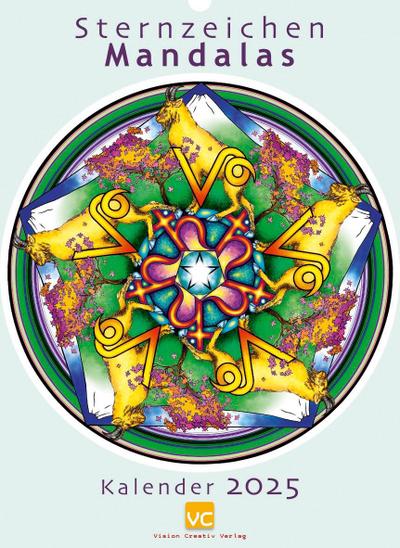 Sternzeichen-Mandalas. Kalender 2025