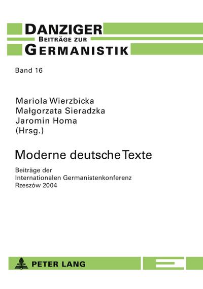 Moderne deutsche Texte