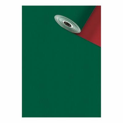 Geschenkpapier Uni duplo Vollton grün/rot Design Nr. 2522658245
