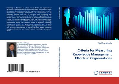 Criteria for Measuring Knowledge Management Efforts in Organizations