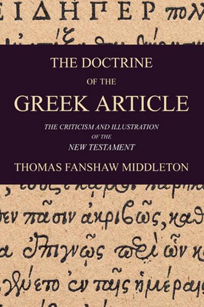 The Doctrine of the Greek Article