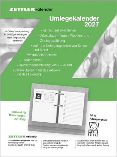 Umlegkalender 1T/2S 8x10,8 2027