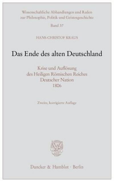 Das Ende des alten Deutschland.