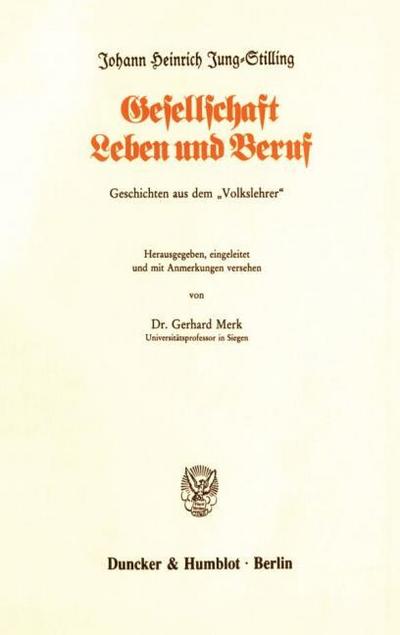 Gesellschaft, Leben und Beruf.