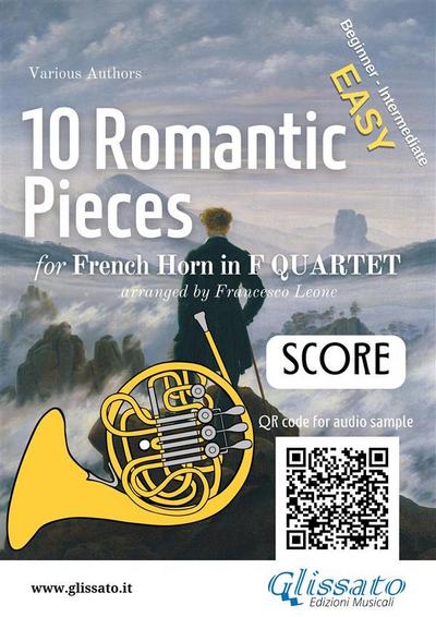 French Horn Quartet Score of "10 Romantic Pieces"