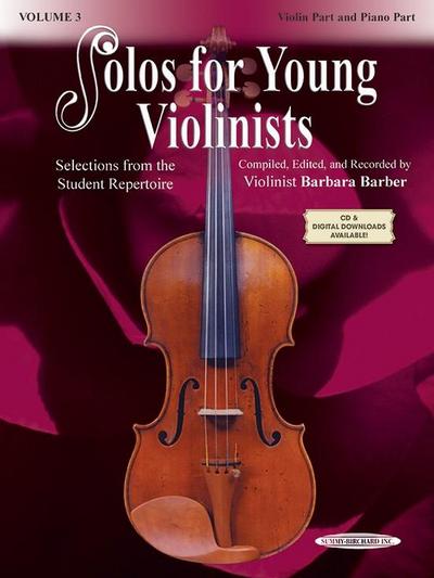 Solos for Young Violinists - Violin Part and Piano Accompaniment, Volume 3