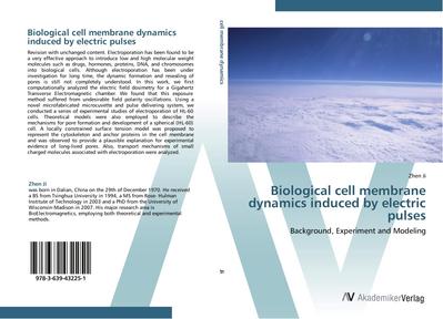 Biological cell membrane dynamics induced by electric pulses