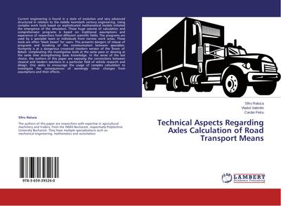 Technical Aspects Regarding Axles Calculation of Road Transport Means