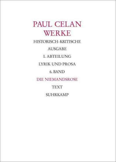 Werke, Historisch-kritische Ausgabe Tl I/6