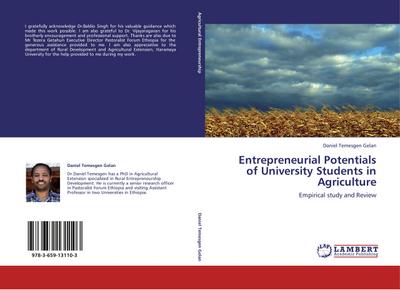 Entrepreneurial Potentials of University Students in Agriculture