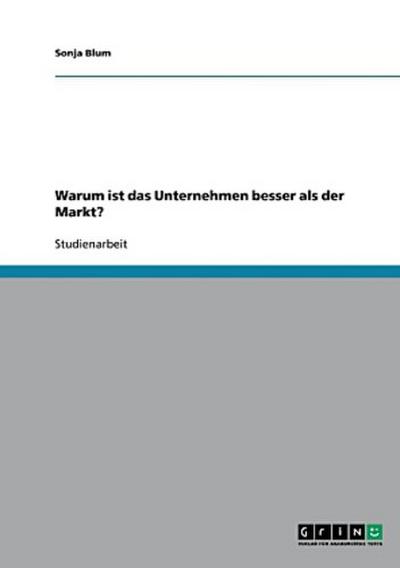 Warum ist das Unternehmen besser als der Markt?