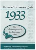 Raten & Erinnern Quiz 1933
