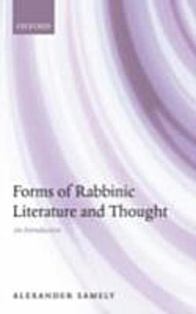 Forms of Rabbinic Literature and Thought