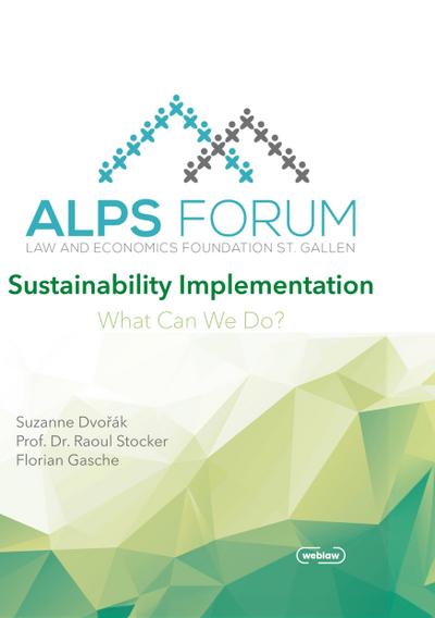 Tagungsband Alps Forum 2023: Sustainability Implementation