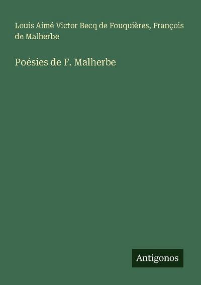 Poésies de F. Malherbe