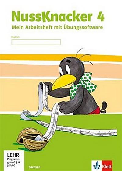 Der Nussknacker, Ausgabe Sachsen und Thüringen (2014) 4. Schuljahr, Mein Arbeitsheft für Sachsen, m. CD-ROM