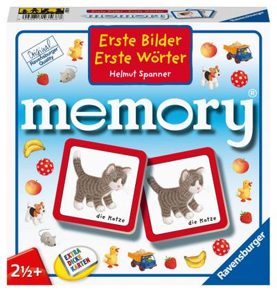 Ravensburger Kinderspiele, 88688 Erste Bilder - Erste Wörter memory®, mit Motiven aus dem Kinderbuch Bestseller von Helmut Spannner, Spielzeug ab 2 Jahren