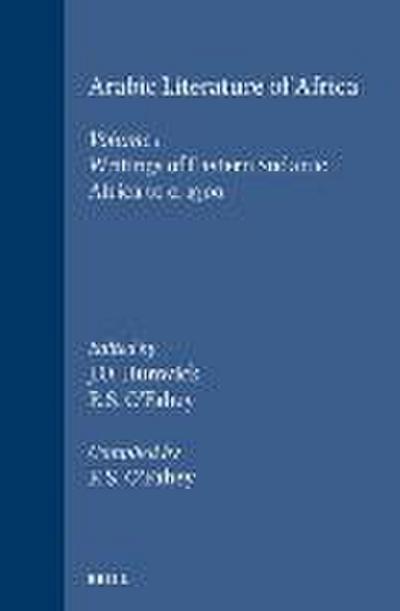 Arabic Literature of Africa, Volume 1