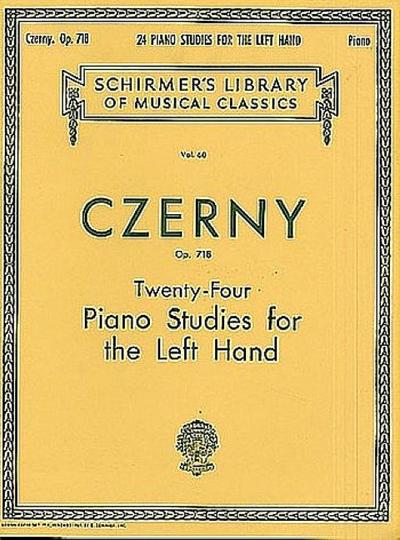 24 Studies for the Left Hand, Op. 718