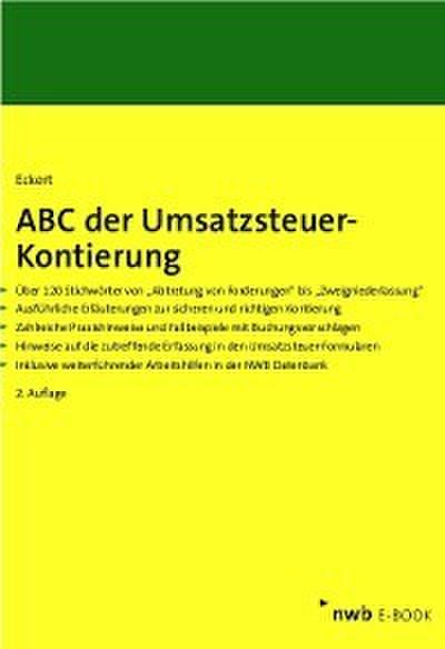 ABC der Umsatzsteuer-Kontierung (eBook, PDF) - Karl-Hermann Eckert